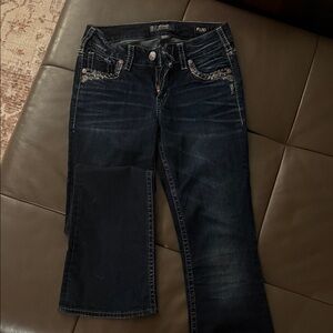 Silver Jeans Women's Dark Blue Boot Cut Jeans